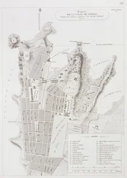 Plan der Stadt Sydney, aus Voyage Autour du Monde (1817-20), veröffentlicht 1822-24